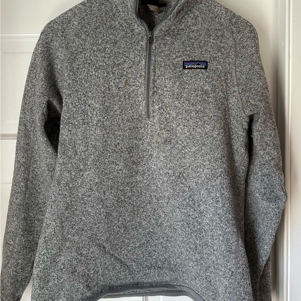Patagonia Women’s quarter zip Better Sweater in Heather Gray